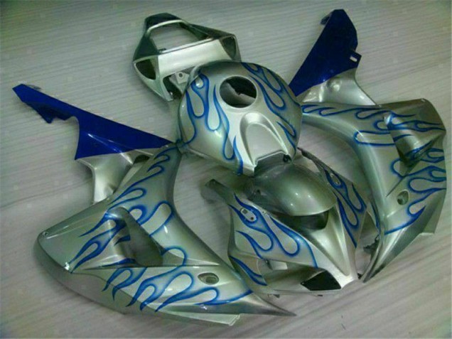 CBR 1000 RR 06-07 Motorrad Verkleidungen - Blau Flamme Silber CBR 1000 RR 06-07 Motorrad Verkleidungen - Blau Flamme Silber