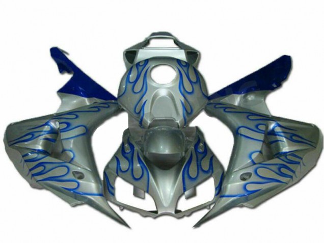 CBR 1000 RR 06-07 Motorrad Verkleidungen - Blau Flamme Silber CBR 1000 RR 06-07 Motorrad Verkleidungen - Blau Flamme Silber