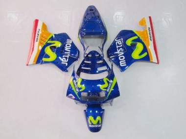 NSR 250 MC28 P4 94-96 Motorrad Verkleidungen - Blau Grün