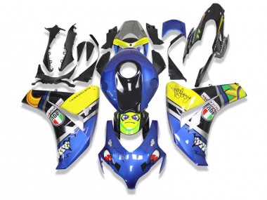 CBR 1000 RR 08-11 Motorrad Verkleidungen - Blau Hai