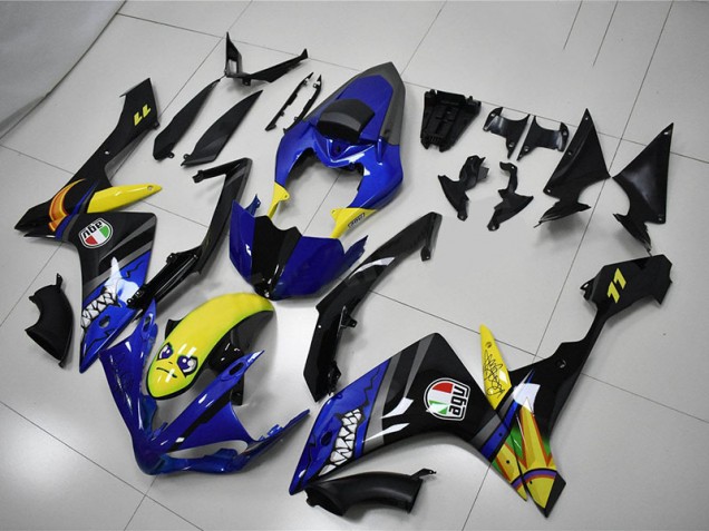 R1 07-08 Motorrad Verkleidungen - Blau Hai R1 07-08 Motorrad Verkleidungen - Blau Hai