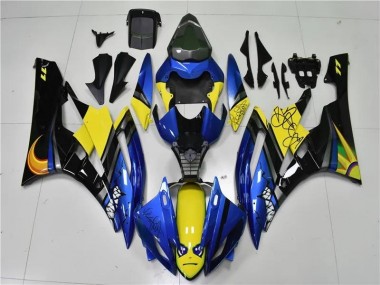 R6 06-07 Motorrad Verkleidungen - Blau Hai