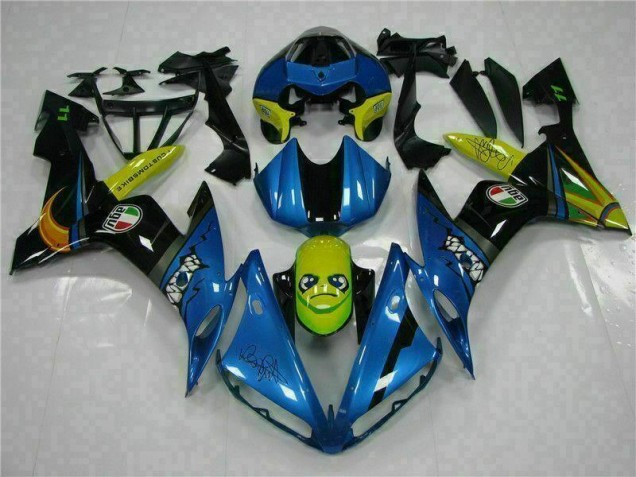 R1 04-06 Motorrad Vollverkleidung - Blau R1 04-06 Motorrad Vollverkleidung - Blau