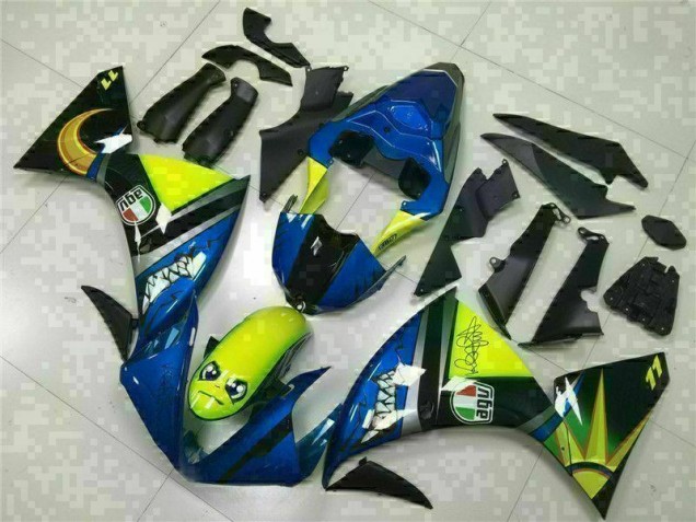 R1 09-11 Motorrad Verkleidungen - Blau R1 09-11 Motorrad Verkleidungen - Blau