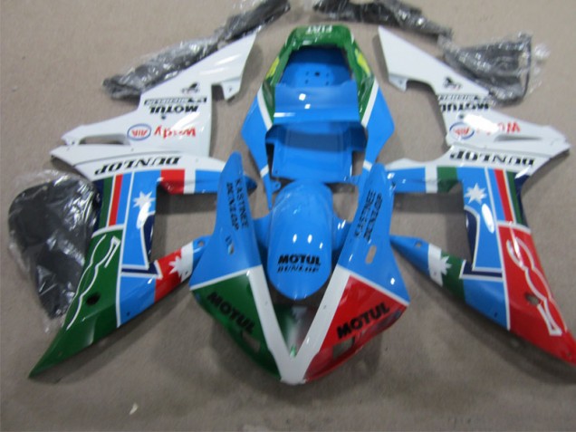 CBR 1000 RR 04-05 Motorrad Verkleidung - Blau Rot Grün Motul CBR 1000 RR 04-05 Motorrad Verkleidung - Blau Rot Grün Motul