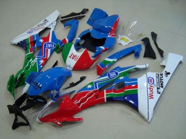 R6 06-07 Motorrad Verkleidungen - Blau Rot Weiß Grün