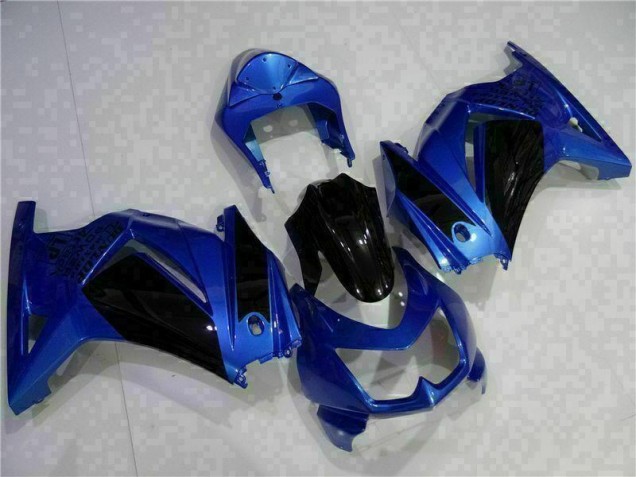 EX250 08-12 Motorrad Verkleidungen - Blau Schwarz EX250 08-12 Motorrad Verkleidungen - Blau Schwarz