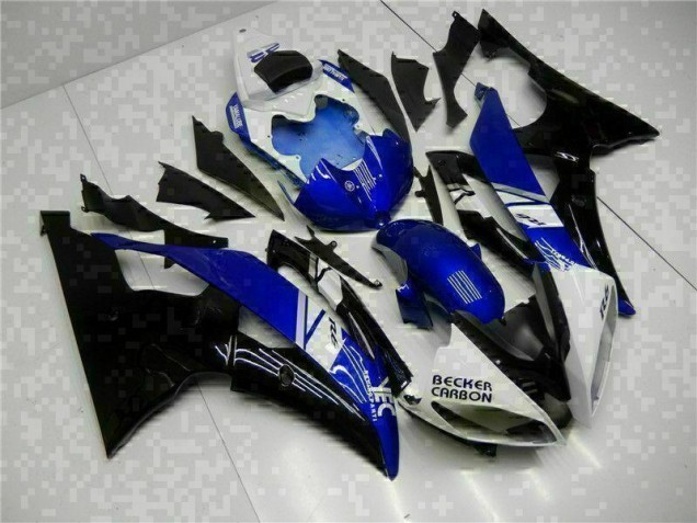 R6 08-16 Motorrad Verkleidung - Blau Schwarz R6 08-16 Motorrad Verkleidung - Blau Schwarz