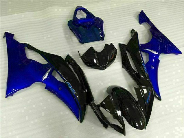 R6 08-16 Motorrad Vollverkleidung - Blau Schwarz R6 08-16 Motorrad Vollverkleidung - Blau Schwarz