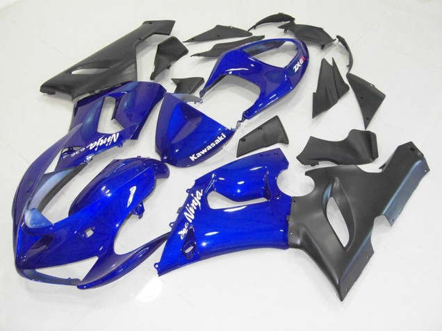 ZX6R 05-06 Motorrad Verkleidung - Blau Schwarz ZX6R 05-06 Motorrad Verkleidung - Blau Schwarz