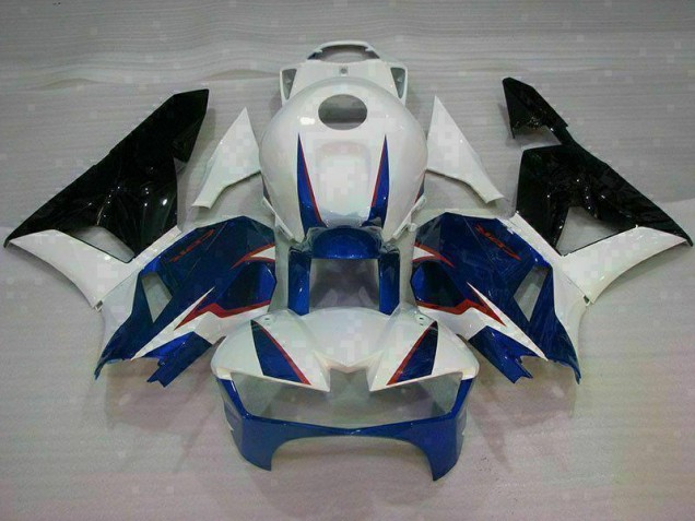 CBR 600 RR 13-21 Motorrad Verkleidungen - Blau Weiß