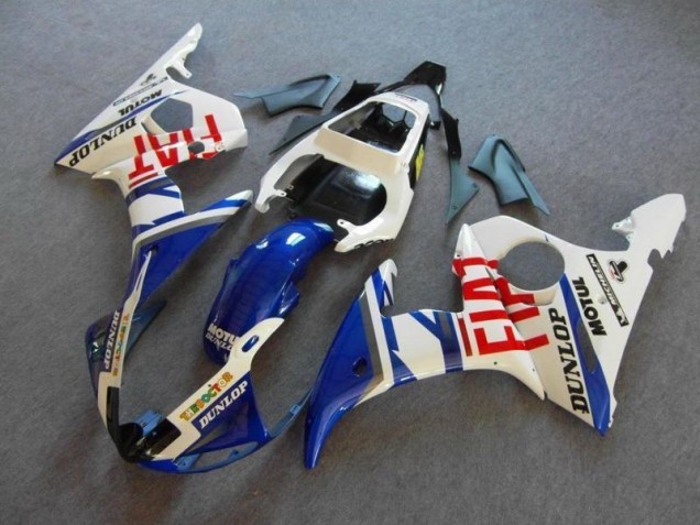 R6 03-05 Motorrad Verkleidungen - Blau Weiß Fiat R6 03-05 Motorrad Verkleidungen - Blau Weiß Fiat