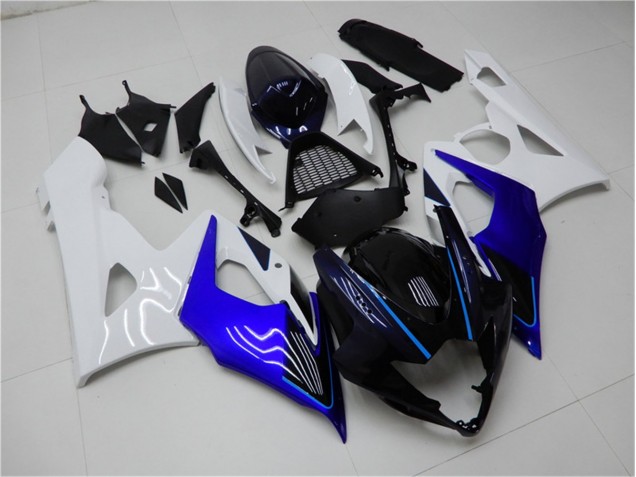GSXR 1000 K5 05-06 Motorrad Verkleidungen & Plastik - Blau Weiß GSXR 1000 K5 05-06 Motorrad Verkleidungen & Plastik - Blau Weiß