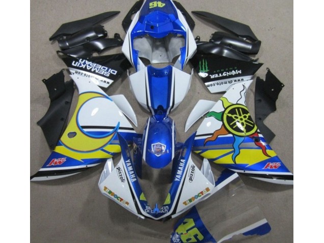 R1 09-11 Motorrad Verkleidungen - Blau Weiß Gelb 46 R1 09-11 Motorrad Verkleidungen - Blau Weiß Gelb 46