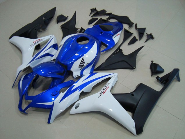 CBR 600 RR 07-08 Motorrad Verkleidungen - Blau Weiß Matt Schwarz CBR 600 RR 07-08 Motorrad Verkleidungen - Blau Weiß Matt Schwarz