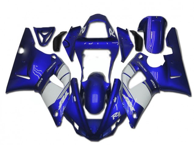 R1 00-01 Motorrad Verkleidung - Blau Weiß