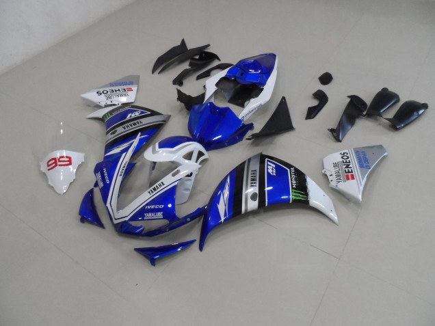 R1 12-14 Motorrad Verkleidung - Blau Weiß R1 12-14 Motorrad Verkleidung - Blau Weiß
