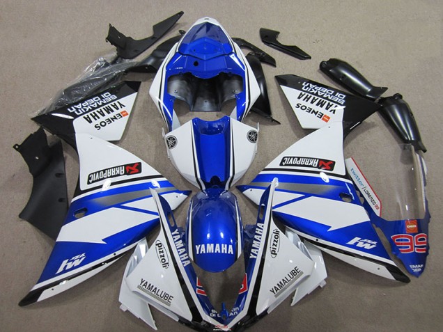 R1 12-14 Motorrad Verkleidungen - Blau Weiß R1 12-14 Motorrad Verkleidungen - Blau Weiß