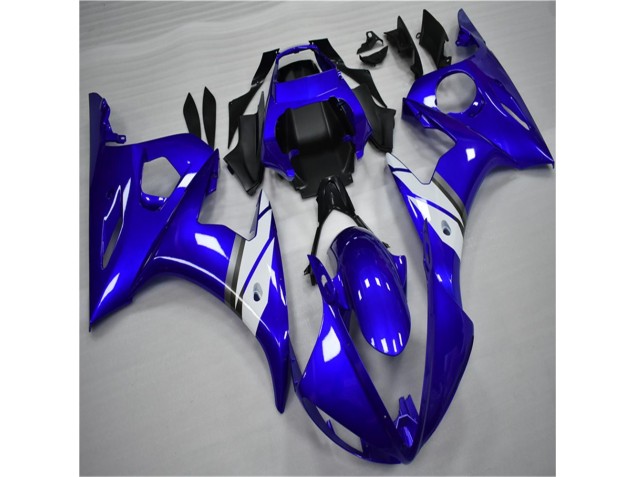 R6 03-05 Motorrad Verkleidung - Blau Weiß R6 03-05 Motorrad Verkleidung - Blau Weiß