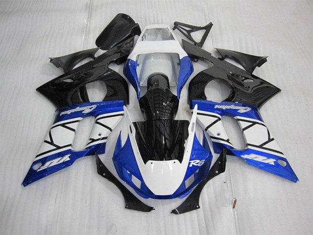 R6 98-02 Motorrad Verkleidungen - Blau Weiß Schwarz R6 98-02 Motorrad Verkleidungen - Blau Weiß Schwarz