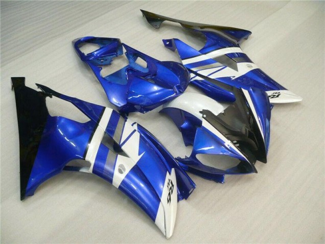 R6 08-16 Motorrad Verkleidung - Blau Weiß Schwarz R6 08-16 Motorrad Verkleidung - Blau Weiß Schwarz