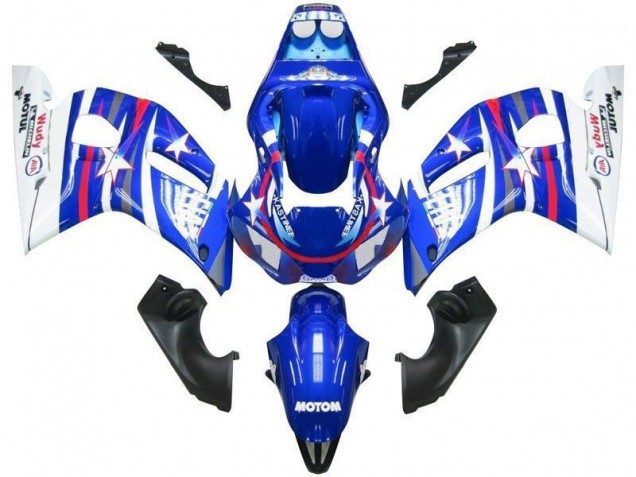 R6 98-02 Motorrad Verkleidungen - Blau Weiß Star Fiat R6 98-02 Motorrad Verkleidungen - Blau Weiß Star Fiat