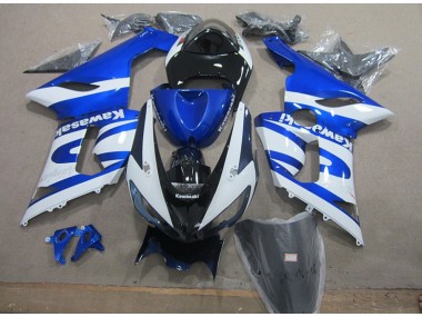 ZX6R 05-06 Motorrad Verkleidung - Blau Weiß