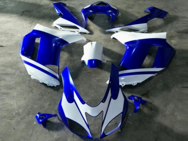ZX6R 07-08 Motorrad Verkleidungen - Blau Weiß
