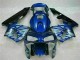 CBR 600 RR 03-04 Motorrad Verkleidungen - Blau mit silberner Flamme CBR 600 RR 03-04 Motorrad Verkleidungen - Blau mit silberner Flamme