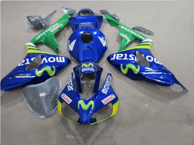 CBR 1000 RR 06-07 Motorrad Verkleidungen - Blaus Movistar Castrol