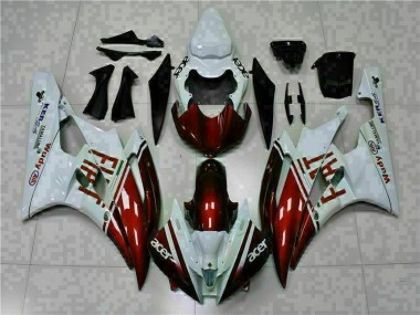 R6 06-07 Motorrad Verkleidungen - Braun Weiß