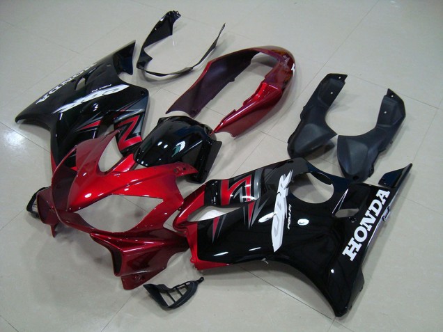 CBR 600 F4i 04-07 Motorrad Verkleidungen - Candy Rot Schwarz CBR 600 F4i 04-07 Motorrad Verkleidungen - Candy Rot Schwarz