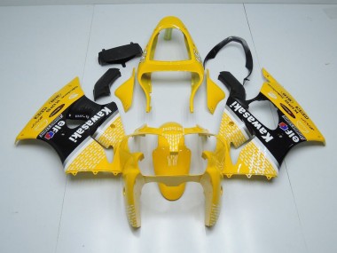 ZX6R 00-02 Motorrad Verkleidungen - Gelb Arrow