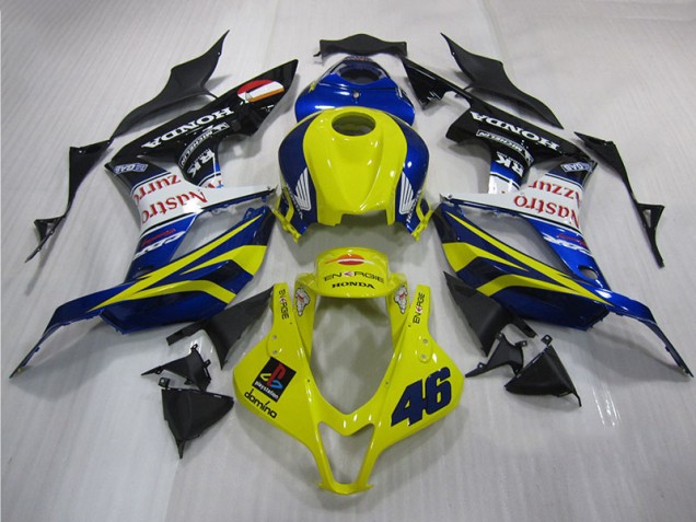 CBR 600 RR 07-08 Motorrad Verkleidungen - Gelb Blau 46 CBR 600 RR 07-08 Motorrad Verkleidungen - Gelb Blau 46