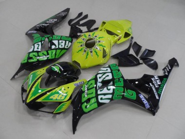 CBR 1000 RR 06-07 Motorrad Verkleidungen - Gelb Grün Rossi