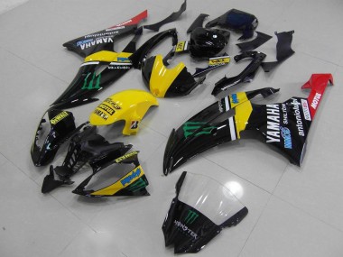 R6 08-16 Motorrad Vollverkleidung - Gelb Monster