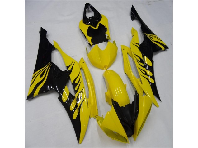 R6 08-16 Motorrad Verkleidung - Gelb Schwarz R6 08-16 Motorrad Verkleidung - Gelb Schwarz