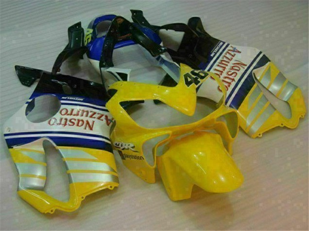 CBR 600 F4i 01-03 Motorrad Verkleidungen - Gelb Silber Nastro Azzurro CBR 600 F4i 01-03 Motorrad Verkleidungen - Gelb Silber Nastro Azzurro