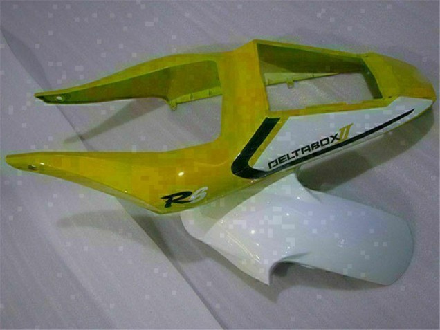 R6 98-02 Motorrad Verkleidungen - Gelb Weiß R6 98-02 Motorrad Verkleidungen - Gelb Weiß