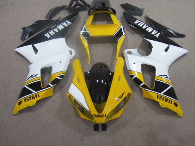 R1 00-01 Motorrad Verkleidungen - Gelb Weiß Schwarz R1 00-01 Motorrad Verkleidungen - Gelb Weiß Schwarz