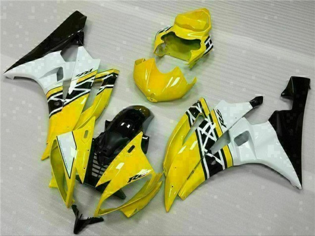 R6 06-07 Motorrad Verkleidung - Gelb Weiß Schwarz R6 06-07 Motorrad Verkleidung - Gelb Weiß Schwarz