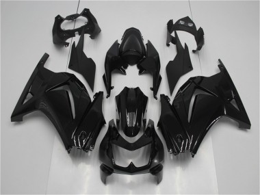 EX250 08-12 Motorrad Verkleidungen - Glänzend Schwarz