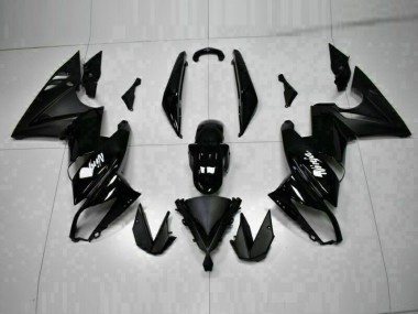 EX650 09-11 Motorrad Verkleidungen - Glänzend Schwarz