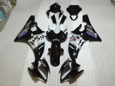 R6 06-07 Motorrad Verkleidungen - Glänzend Schwarz