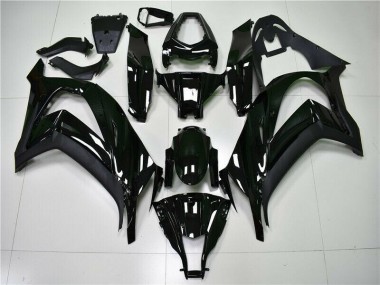 ZX10R 11-15 Motorrad Verkleidungen - Glänzend Schwarz