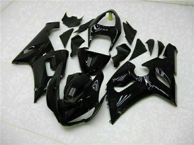 ZX6R 05-06 Motorrad Verkleidung - Glänzend Schwarz ZX6R 05-06 Motorrad Verkleidung - Glänzend Schwarz