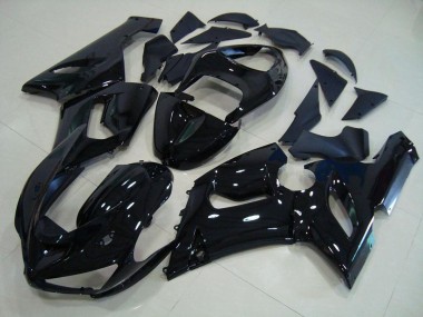 ZX6R 05-06 Motorrad Verkleidungen - Glänzend Schwarz