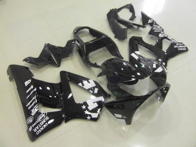 CBR 900 RR 929 00-01 Motorrad Verkleidungen - Glänzend Schwarz mit Stern CBR 900 RR 929 00-01 Motorrad Verkleidungen - Glänzend Schwarz mit Stern