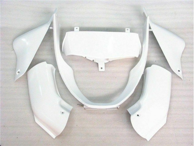 ZX6R 00-02 Motorrad Verkleidungen - Glänzend Weiß ZX6R 00-02 Motorrad Verkleidungen - Glänzend Weiß