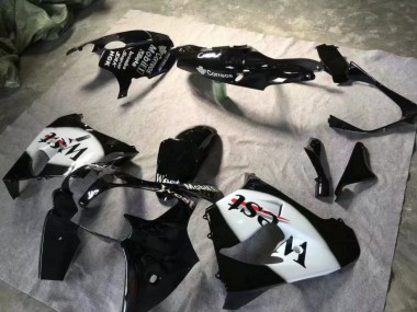 ZX9R 00-01 Motorrad Verkleidungen - Glänzend schwarz Weiß
